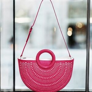 HENRI BENDEL West 57th Half Circle Perforated Tote
